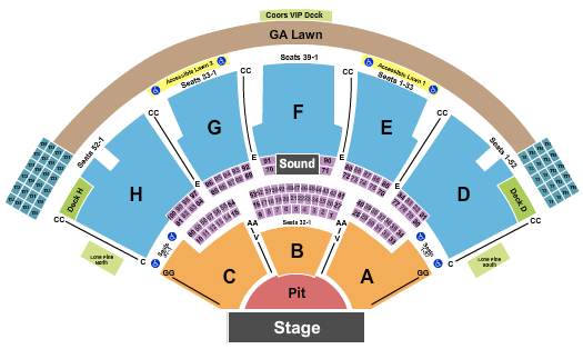 Ruoff Music Center Blink 182 Seating Chart